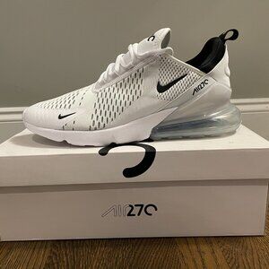 Men's NIKE Air Max 270 Shoes - white with Black detail - size 13
